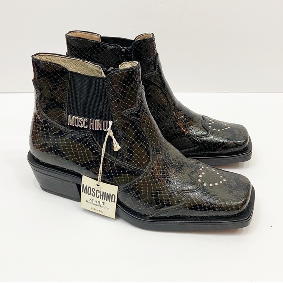 Moschino Other - NWT MOSCHINO Bambino Scarpe Leather Boots